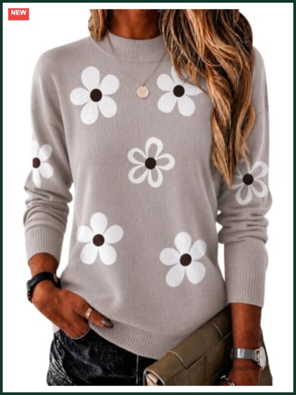 Ribbed Knit Mock Turtleneck Sweater Lightweight Long Sleeve Pullover for Women